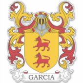 Garcia Family Crest Sticker (Voorkant)
