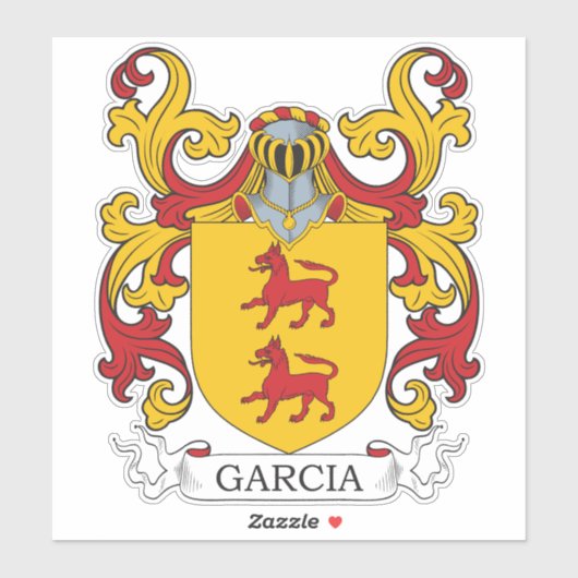 Garcia Family Crest Sticker (Vel)