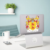 Garcia Family Crest Sticker (Laptop op bureau)