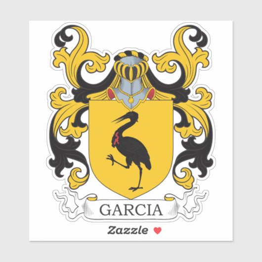 Garcia Family Crest Sticker (Vel)