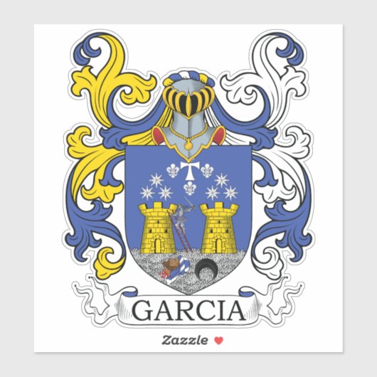 Garcia Family Crest Sticker (Vel)