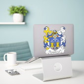 Garcia Family Crest Sticker (Laptop op bureau)