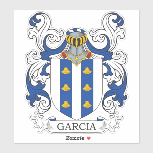 Garcia Family Crest Sticker (Vel)