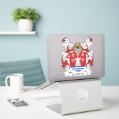 Garcia Family Crest Sticker (Laptop op bureau)