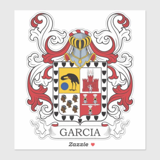 Garcia Family Crest Sticker (Vel)