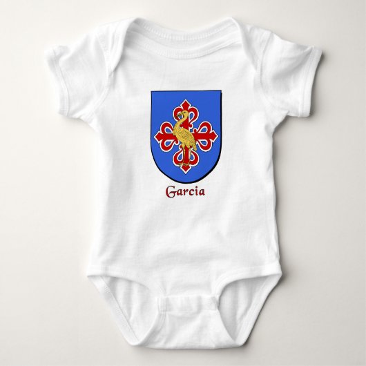 Garcia Family Shield Baby Creeper Romper (Voorkant)