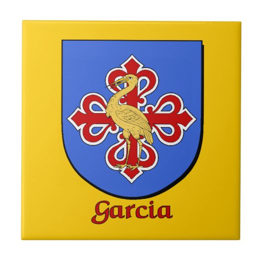 Garcia Family Shield Decoratieve Tegel Tegeltje (Voorkant)