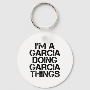 Garcia Funny Achternaam Familie Boom Verjaardag Re Sleutelhanger