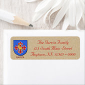 Garcia Heraldic Shield Etiket (Insitu)