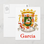 Garcia Shield of Puerto Rico Briefkaart (Voorkant / Achterkant)