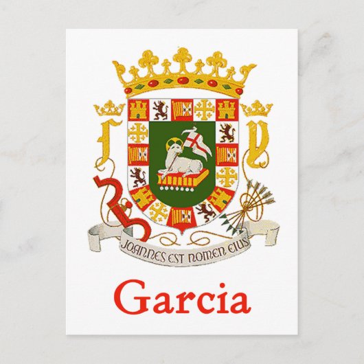 Garcia Shield of Puerto Rico Briefkaart (Voorkant)
