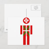 Garçon Basque drapeau Euskadi Briefkaart (Voorkant / Achterkant)