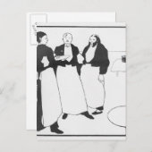 Garcons de Cafe Briefkaart (Voorkant / Achterkant)