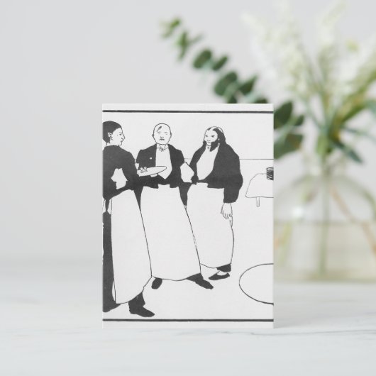 Garcons de Cafe Briefkaart (Staand voorkant)