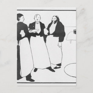 Garcons de Cafe Briefkaart