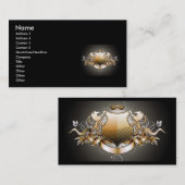 Garcya.us_Heraldic_3, naam, adres 1, adres ... Visitekaartje (Voorkant / Achterkant)