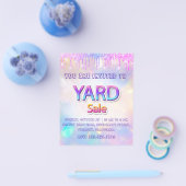 Gard Sale Garage Sale Holografen Vonk Flyer (Enkel)