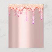 Gard Sale Garage Sale Holographic Glitter Drivers Flyer (Achterkant)