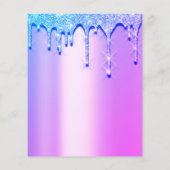 Gard Sale Garage Sale Holographic Pink Spark Drive Flyer (Achterkant)