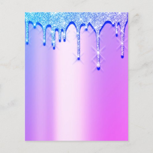 Gard Sale Garage Sale Holographic Pink Spark Drive Flyer (Achterkant)