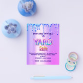 Gard Sale Garage Sale Holographic Pink Spark Drive Flyer (Enkel)