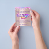 Gard Verkoop Verkoop Verkoop Holografen Roze Flyer (Hand)