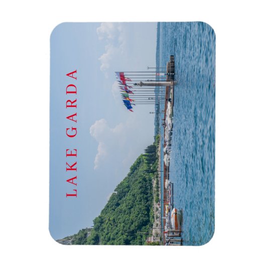 Garda haven uitzicht koelkastmagneet magneet (Verticaal)