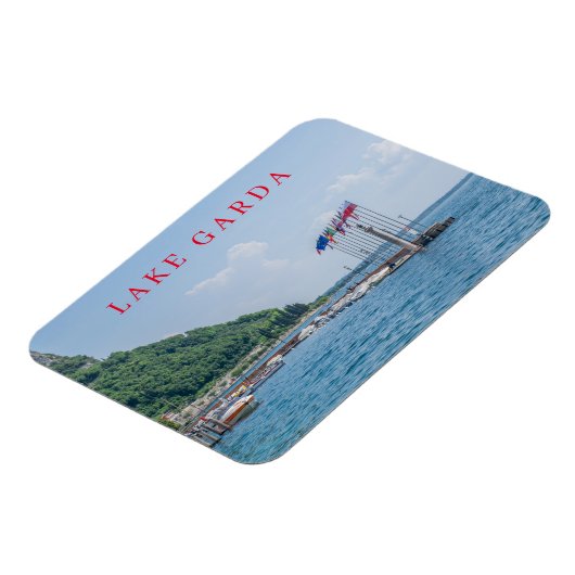 Garda haven uitzicht koelkastmagneet magneet (Linkerzijde)