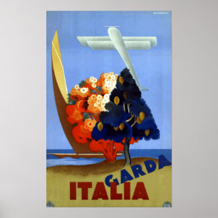 Garda Italië Europa Luchtvaart Poster