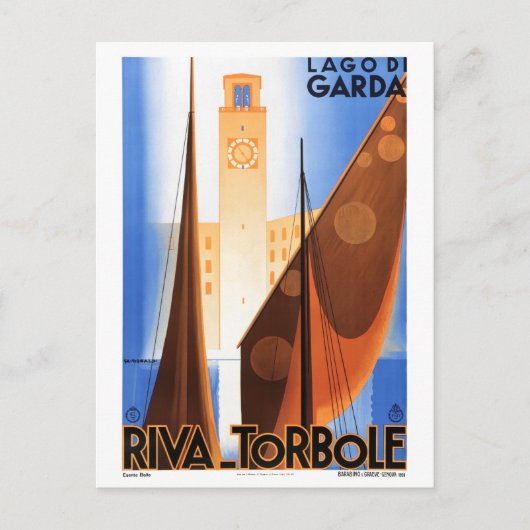 Garda Lake, Italië — Herstel van de valstrik Briefkaart (Voorkant)