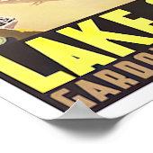 Garda Lake Italië — vintage-reis Poster (Hoek)