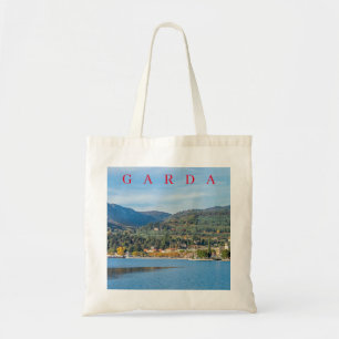 Garda-meer en het dorp Garda-uitzicht canvas tas