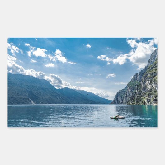 Garda-meer, Italië Rechthoekige Sticker (Voorkant)