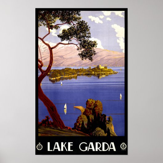Garda Vintage Poster gerestaureerd (Voorkant)
