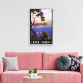 Garda Vintage Poster gerestaureerd Canvas Afdruk (Insitu (Woonkamer))