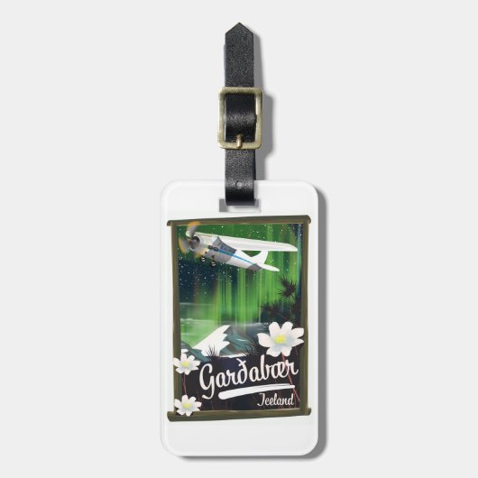 Garðabær IJsland reisposter Bagage label (Voorkant verticaal)