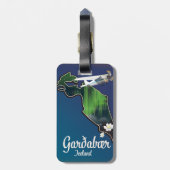 Garðabær IJsland reisposter Bagage label (Achterkant verticaal)