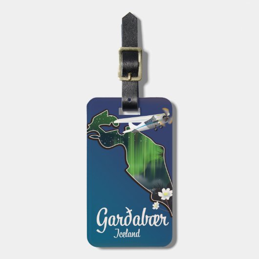Garðabær IJsland reisposter Bagagelabel (Voorkant verticaal)