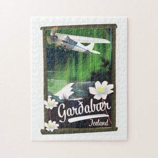 Garðabær IJsland reisposter Jigzaag Puzzle Legpuzzel (Verticaal)