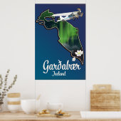 Garðabær IJsland reisposter Poster (Keuken)