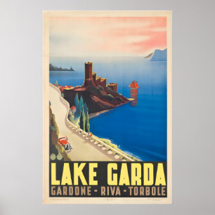 Gardameer Gardone Riva Torbole Vintage Reis Poster
