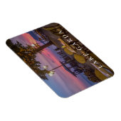 Gardameer in de schemering uitzicht koelkastmagnee magneet (Rechterzijde)