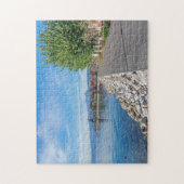 Gardameer in najaarspuzzel legpuzzel (Verticaal)