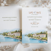 Gardameer Italië Bestemming Bewaar de datum Kaart