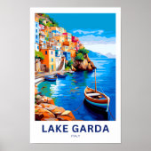 Gardameer Italië Reisprint Poster (Voorkant)