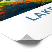 Gardameer Italië Reisprint Poster (Hoek)