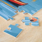 Gardameer Italië Travel Art Vintage Legpuzzel (Zijkant)