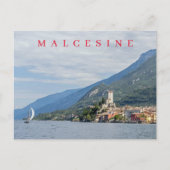 Gardameer Malcesine uitzicht briefkaart (Voorkant)