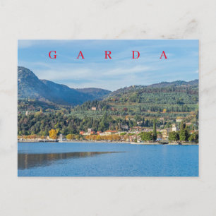 Gardameer panoramisch uitzicht van Garda briefkaar Briefkaart