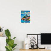 Gardameer Print - Malcesine Kunst - Gardameer Post (Thuiskantoor)